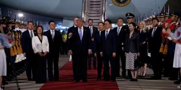 Trump Arrives in China